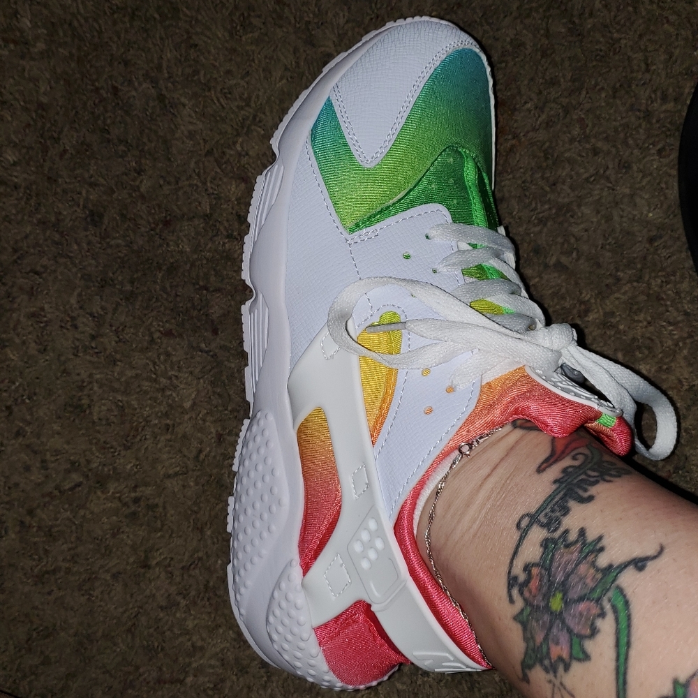 Rainbow nike huarache